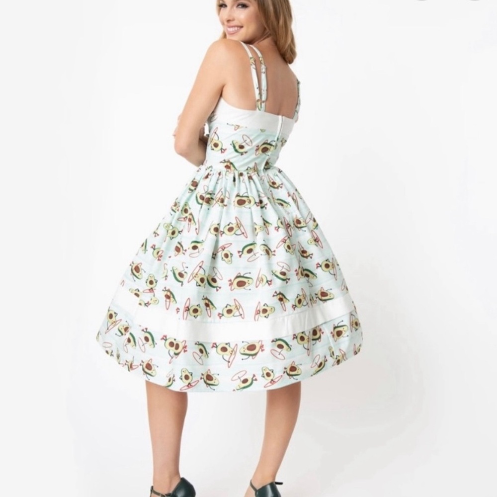 Unique Vintage Avocado Dress